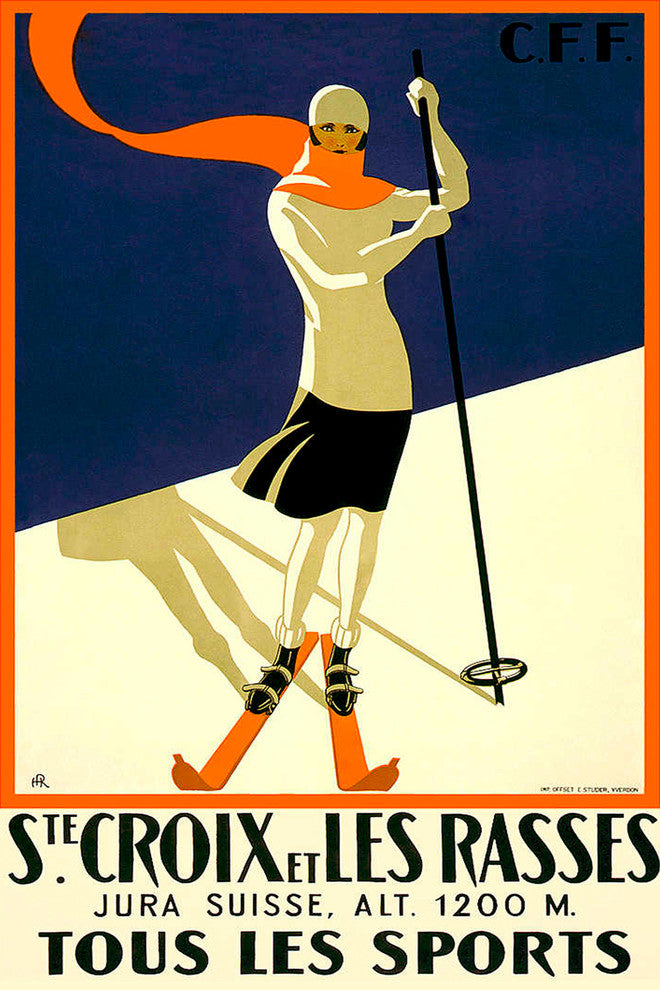 "Tous Les Sports" Painting Print on Wrapped Canvas, 24"x36"