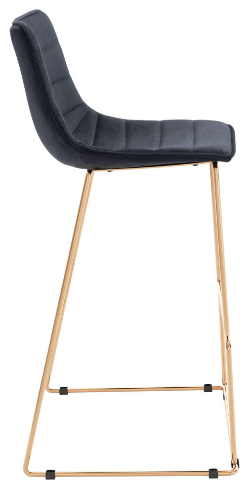 Adele Barstool (Set of 2) Black & Gold