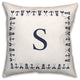 Nautical Monogram - S 18x18 Indoor / Outdoor Pillow