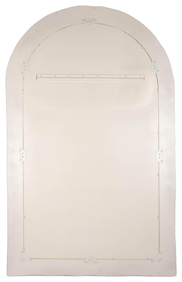 Kaia Cream Textured Floor Mirror - Cream