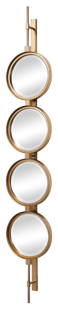 Uttermost Button Gold Mirror