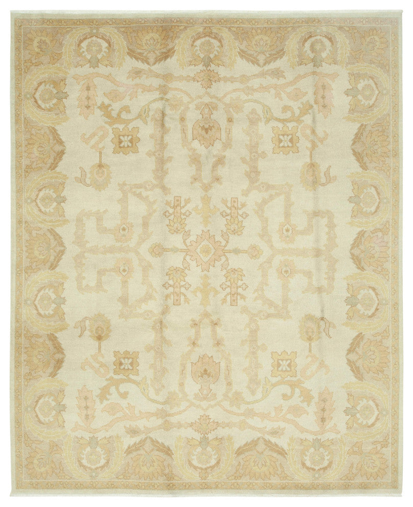 Rug N Carpet - Hand-Knotted Oriental 8' 0" x 10' 0" Unique Oushak Area Rug