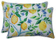 Lemon Tree Yellow Over-sized Rectangular Throw Pillow, Set of 2