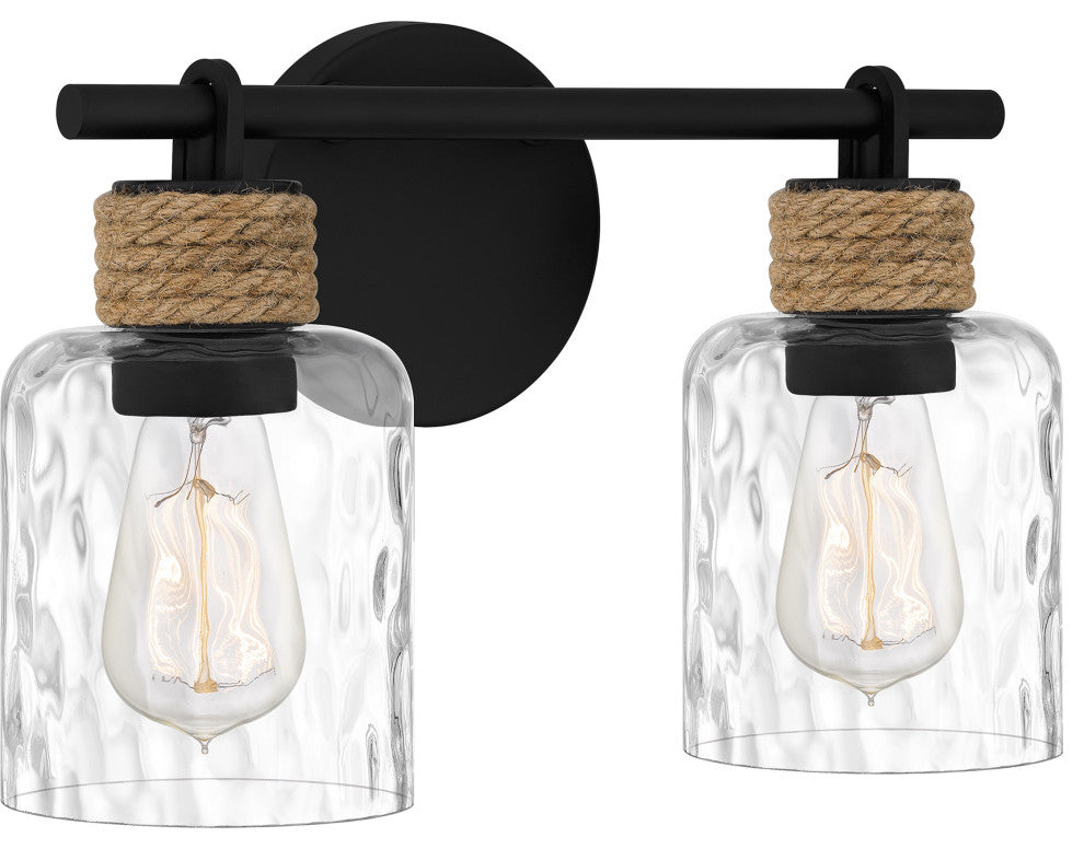 Quoizel BTC8614MBK 2-Light Bath, Baltic