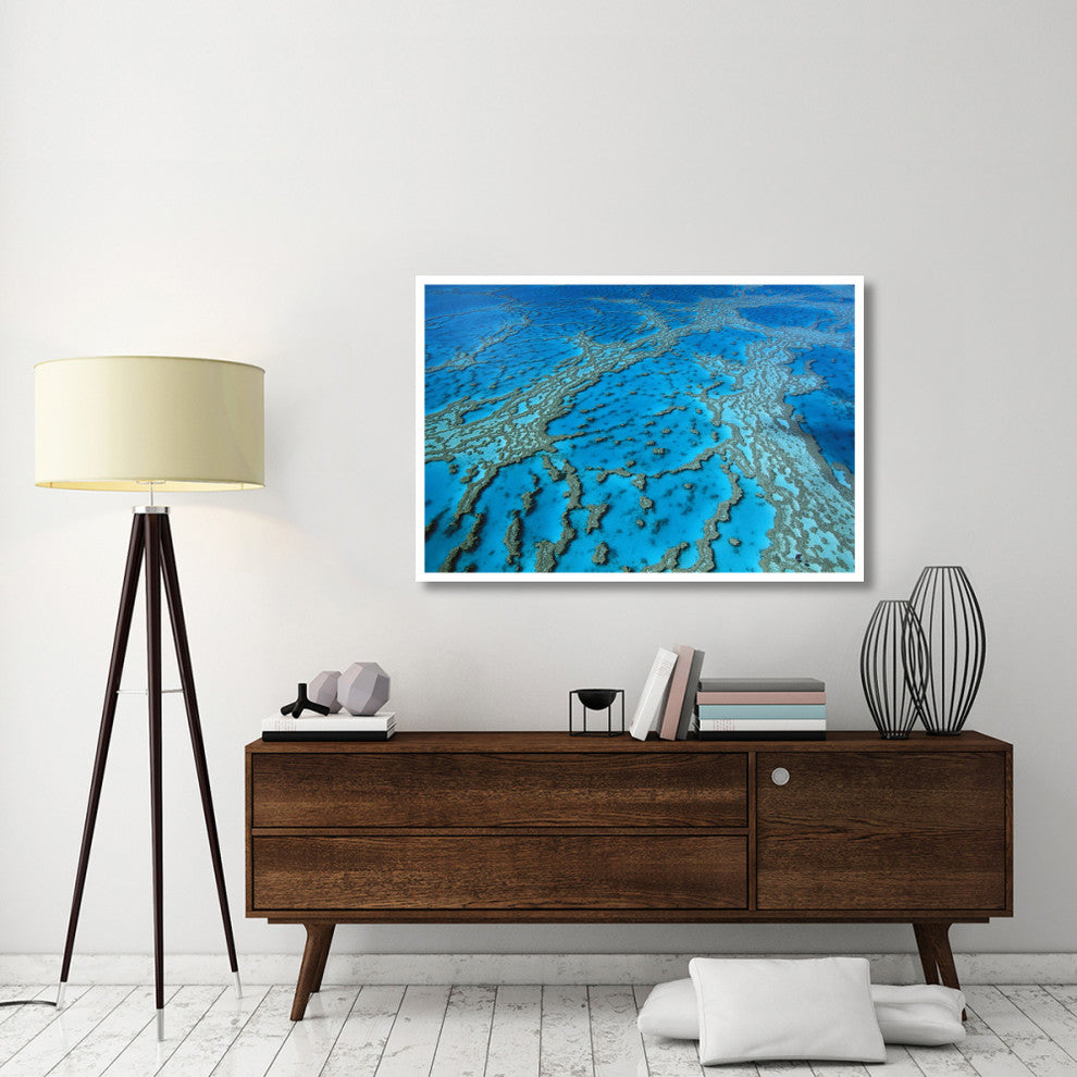 "Coral formation, Hardy Reef, Great Barrier Reef, Queensland" Paper Art, 50"x34"