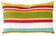 Surya Storm ZZ-418 22"x22" Pillow Cover, Red/Yellow/Cream/Lime/Aqua/Olive