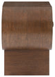 Harlow Solid Wood And Oak Veneer Night Stand, Brown