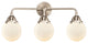 Beacon Bath Vanity Light, Brushed Satin Nickel, Matte White, Matte White