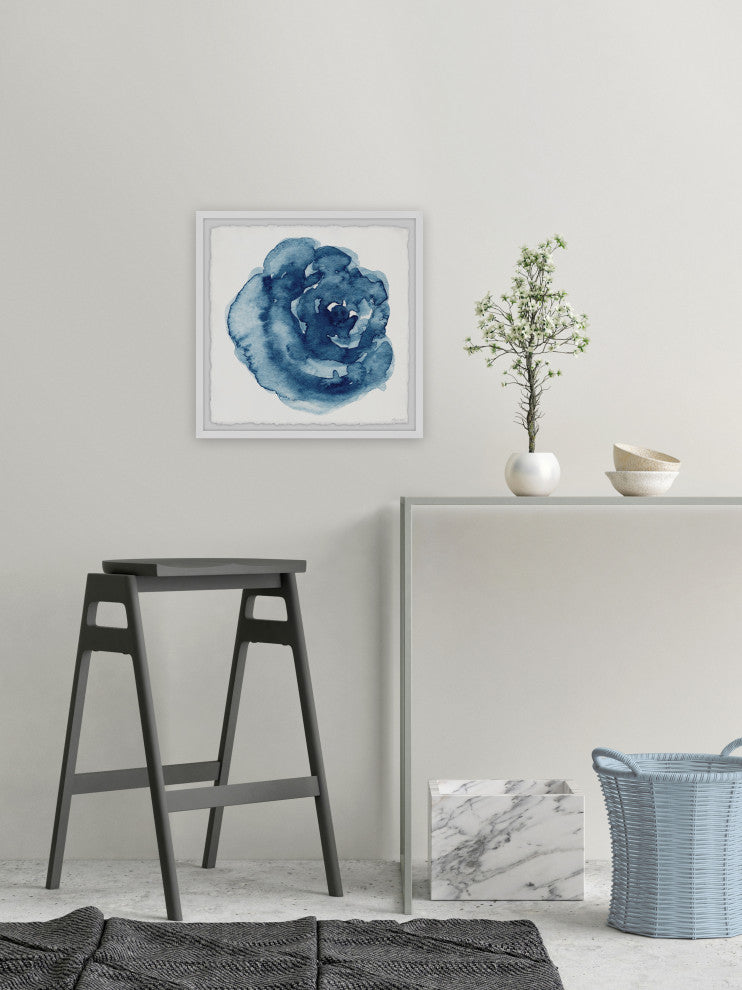 "Curly Flowers" Framed Painting Print, 24x24