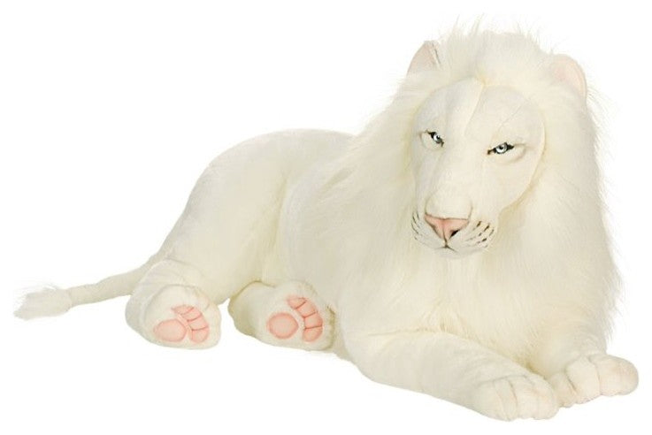 White Lion Large Stuffed Animal