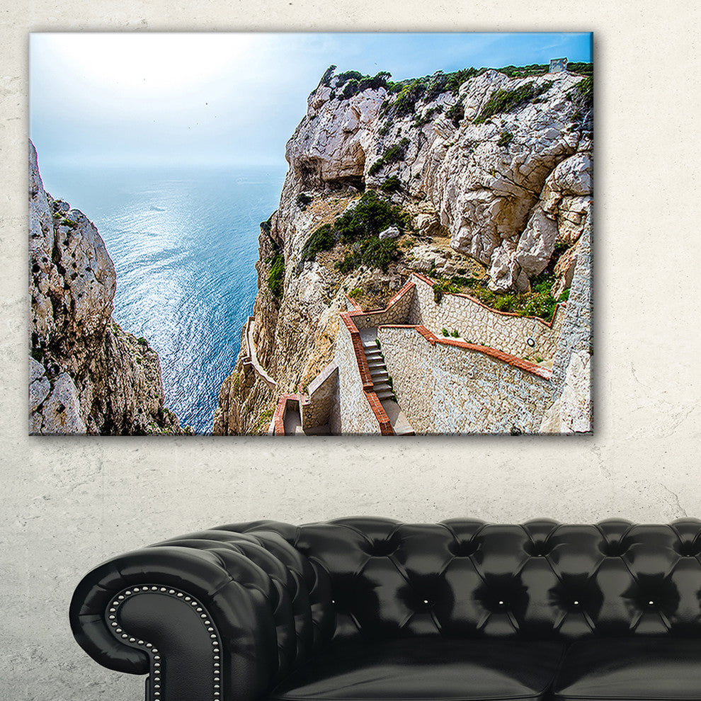 "Stairway to Neptune's Grotto" Canvas Print