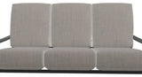 St. Catherine Deep Seat 3-Seat Outdoor Sofa, Cast Silver/Graphite