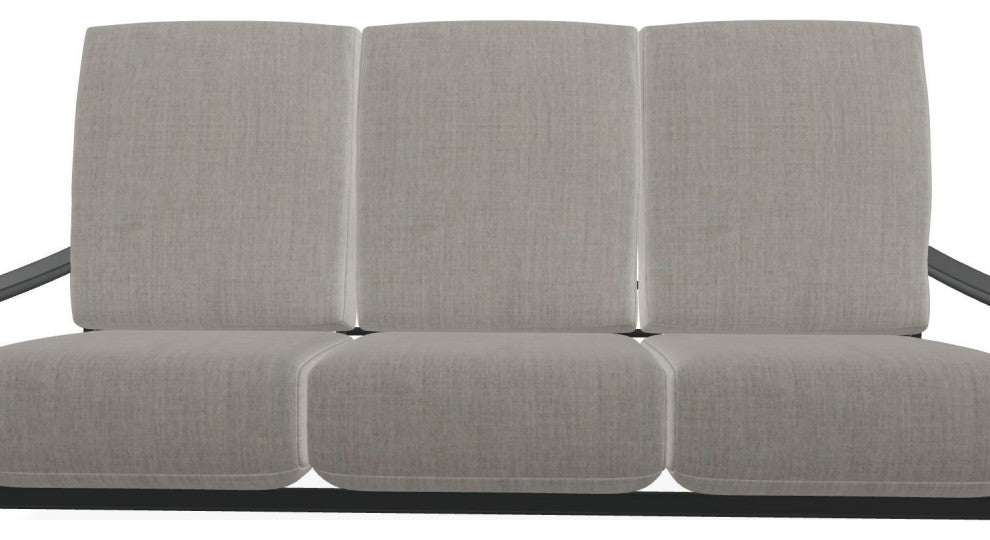 St. Catherine Deep Seat 3-Seat Outdoor Sofa, Cast Silver/Graphite