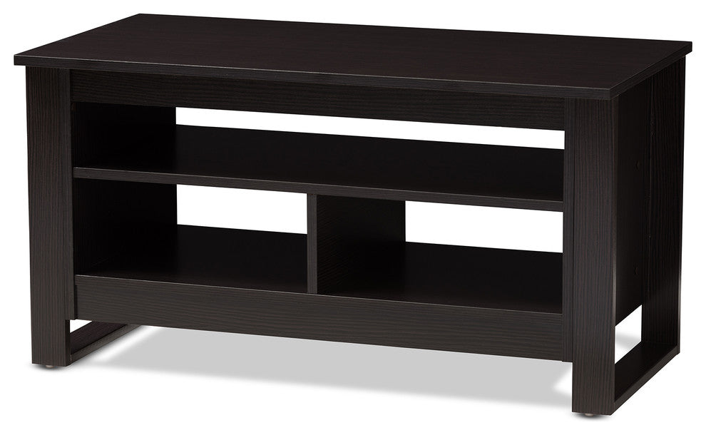 Nerissa Modern and Contemporary Wenge Brown Finished Coffee Table