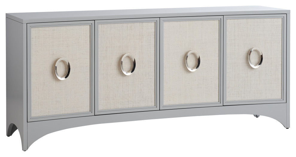Newbury Park Raffia Media Console