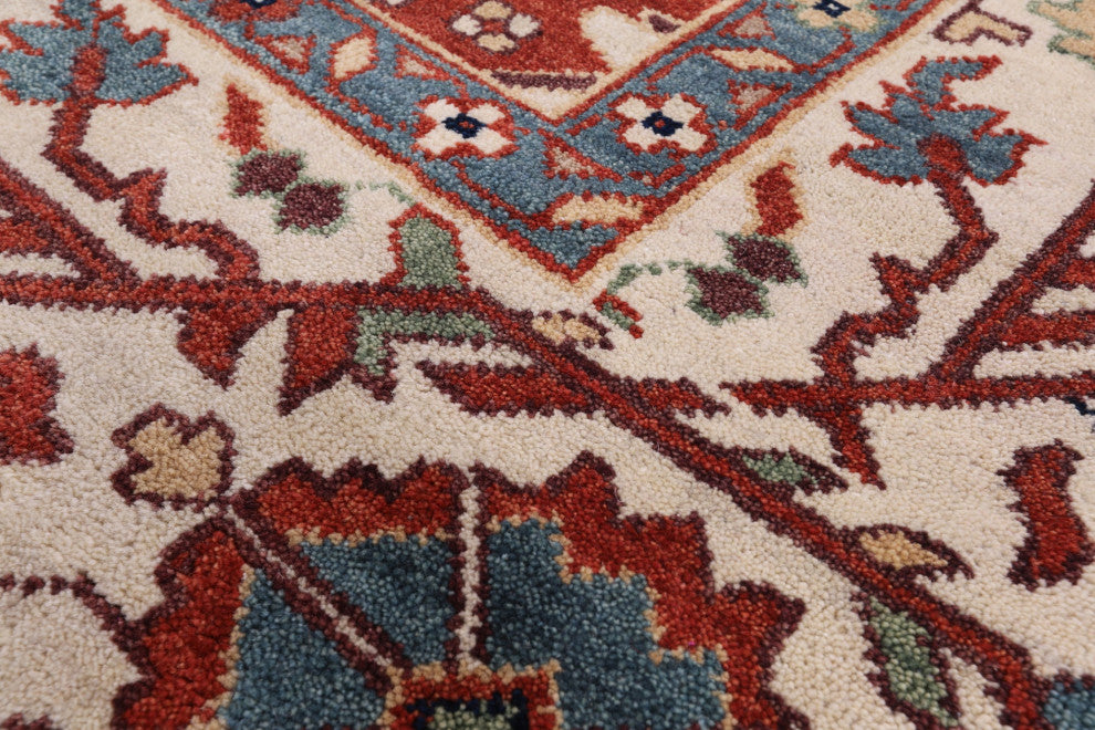7' 11" X 10' 0" Handmade Persian Fine Serapi Wool Rug - Q16021