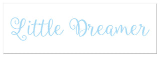 Little Dreamer 12"x36" Canvas Wall Art, Blue
