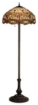 Meyda lighting 17473 63"H Tiffany Hanginghead Dragonfly Floor Lamp