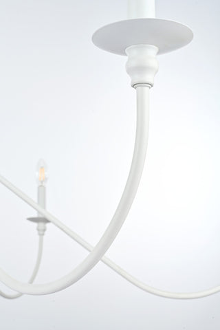 Elegant Lighting LD5056D54 Rohan 6 Light 54"W Taper Candle Style - Polished