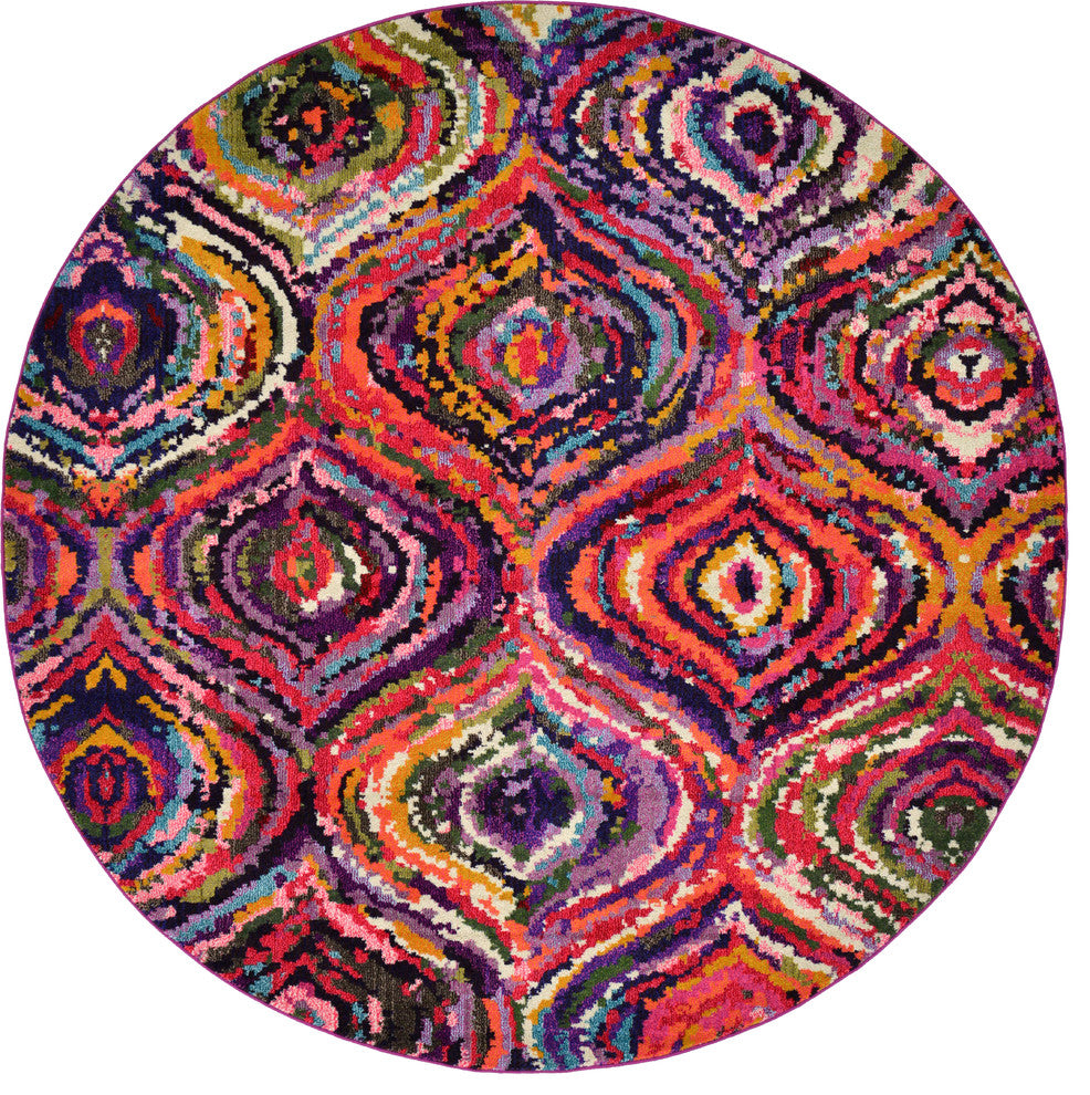 Unique Loom Multicolored Estrella Magnolia 9'x12' Area Rug, Multi, 8' X