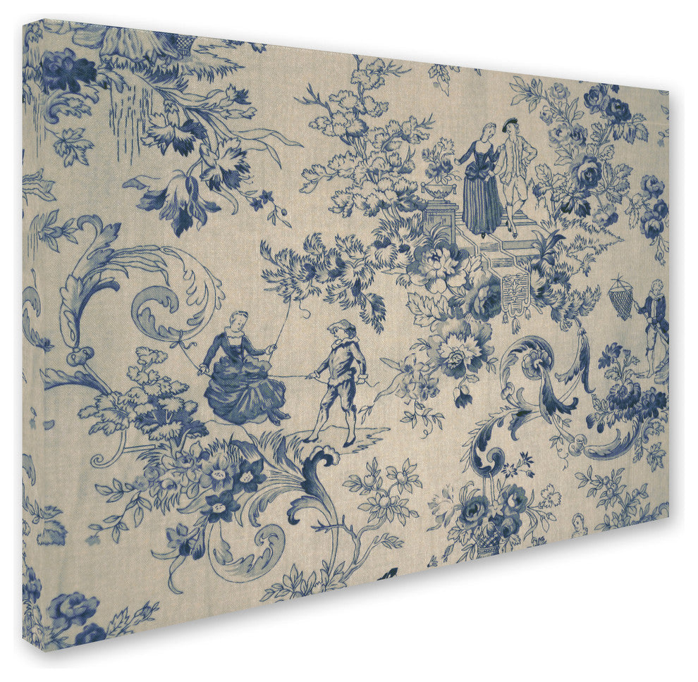 Color Bakery 'Toile Fabrics I' Canvas Art, 47"x35"