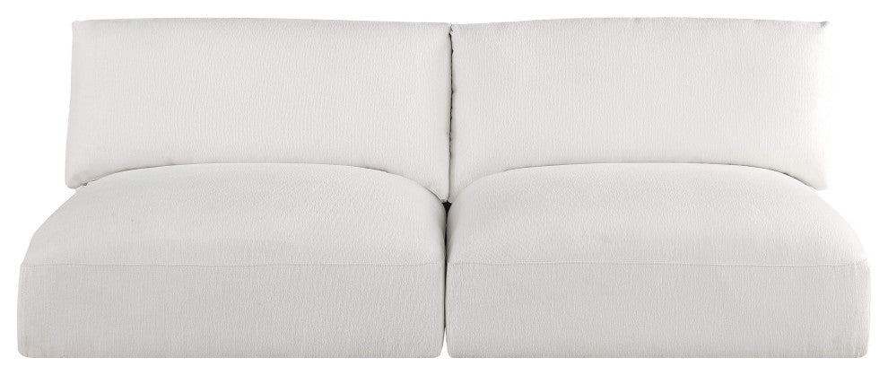 Ease Fabric Upholstered Modular Sofa, Cream