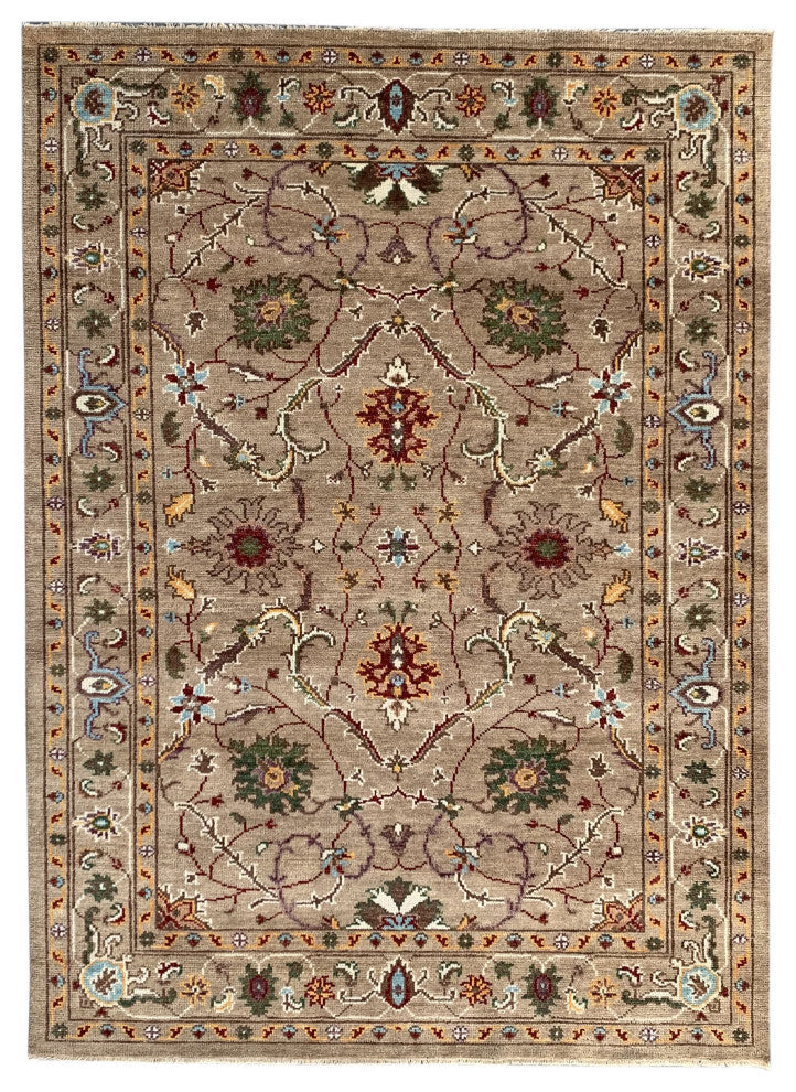 LIGHT Brown Traditional Classic Bidjar Collection Area Rug