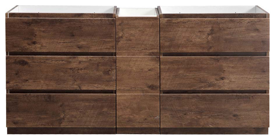 Fresca Lazzaro 72" Rosewood Double Sink Cabinet