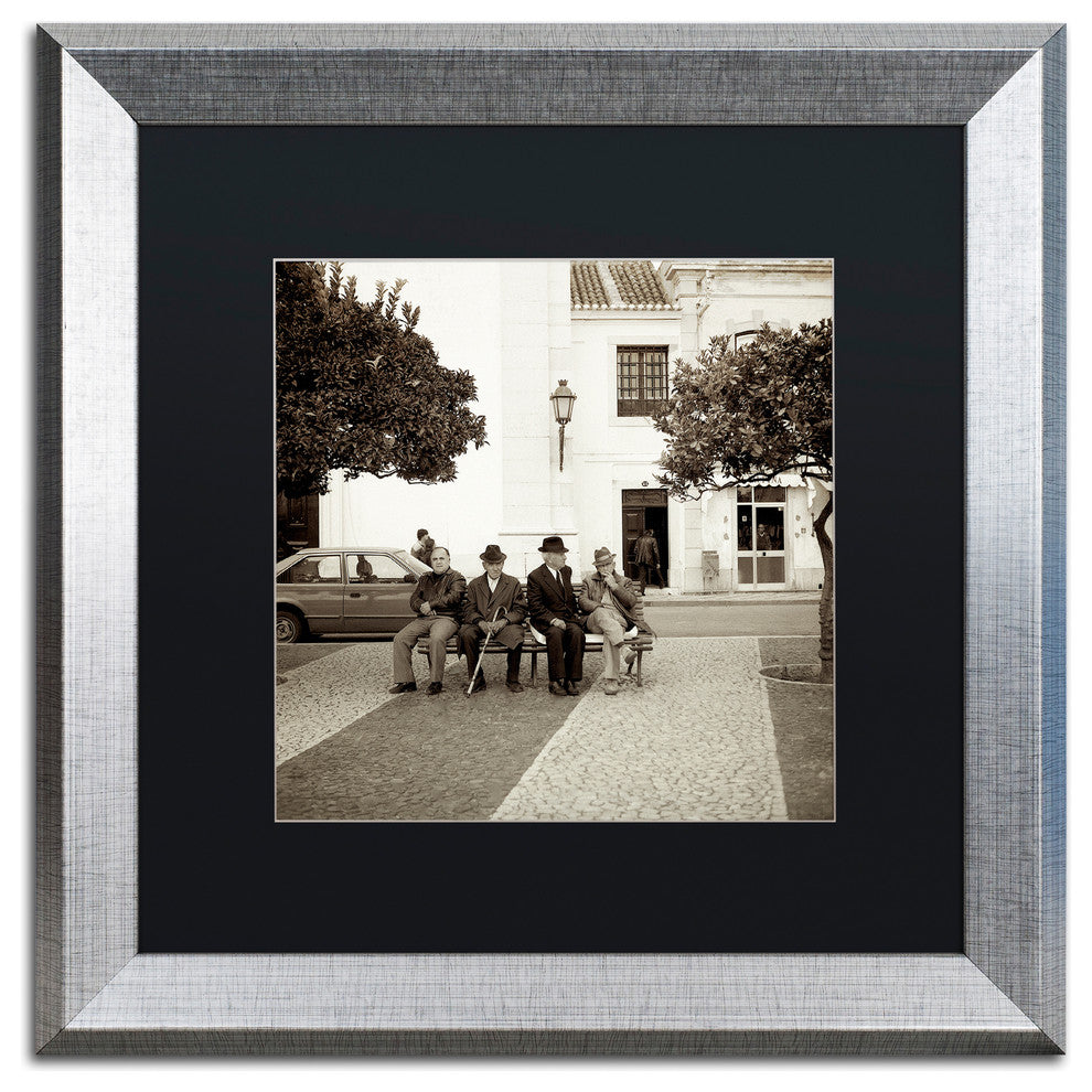 Alan Blaustein 'Granada I' Art, Silver Frame, Black Mat, 16x16