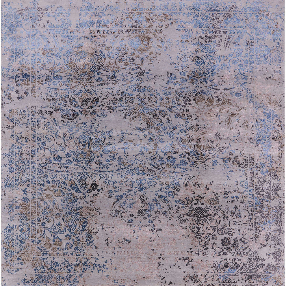 Ahgly Company Indoor Square Mid-Century Modern Area Rugs, 7' Square