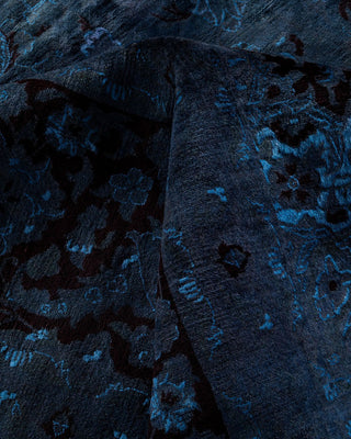 Overdyed, One-of-a-Kind Hand-Knotted Area Rug Gray, 12' 1" x 17' 10"