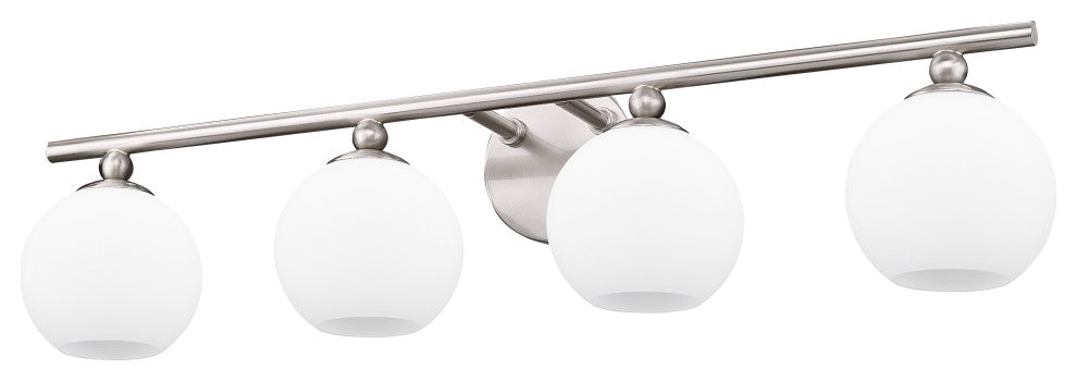 Z-LITE 4-Light Vanity, Brushed Nickel