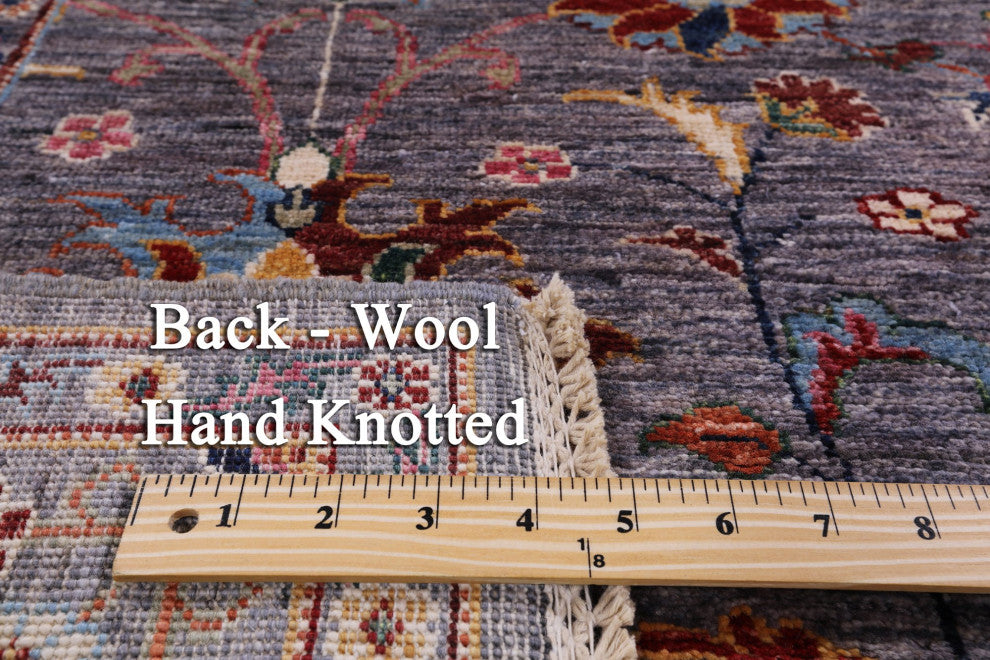 5' 1" X 6' 8" Hand Knotted Persian Tabriz Wool Rug Q7565