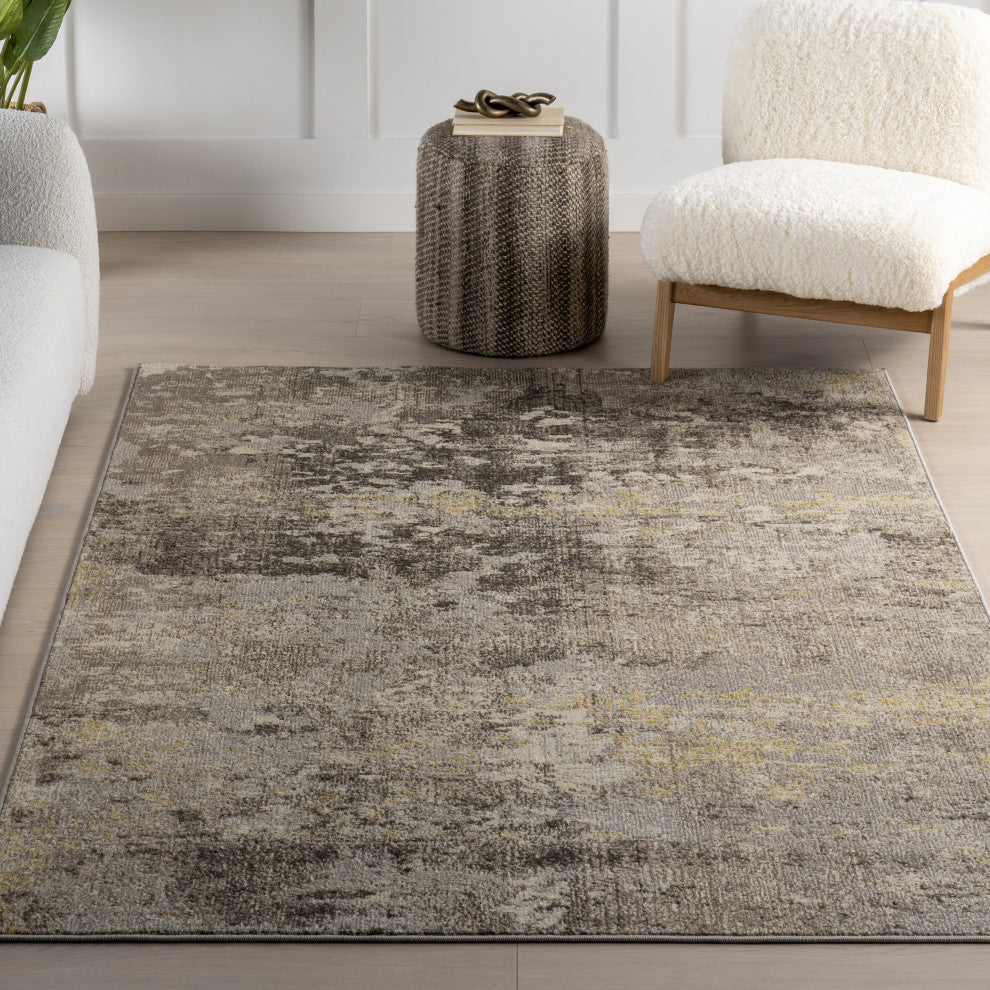 Nuloom Monet Modern Abstract Rug, Beige 7' 10" x 11'
