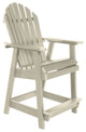 Sequoia 3-Piece Muskoka Adirondack Bistro Dining Set, Counter With 36" Table, Whitewash
