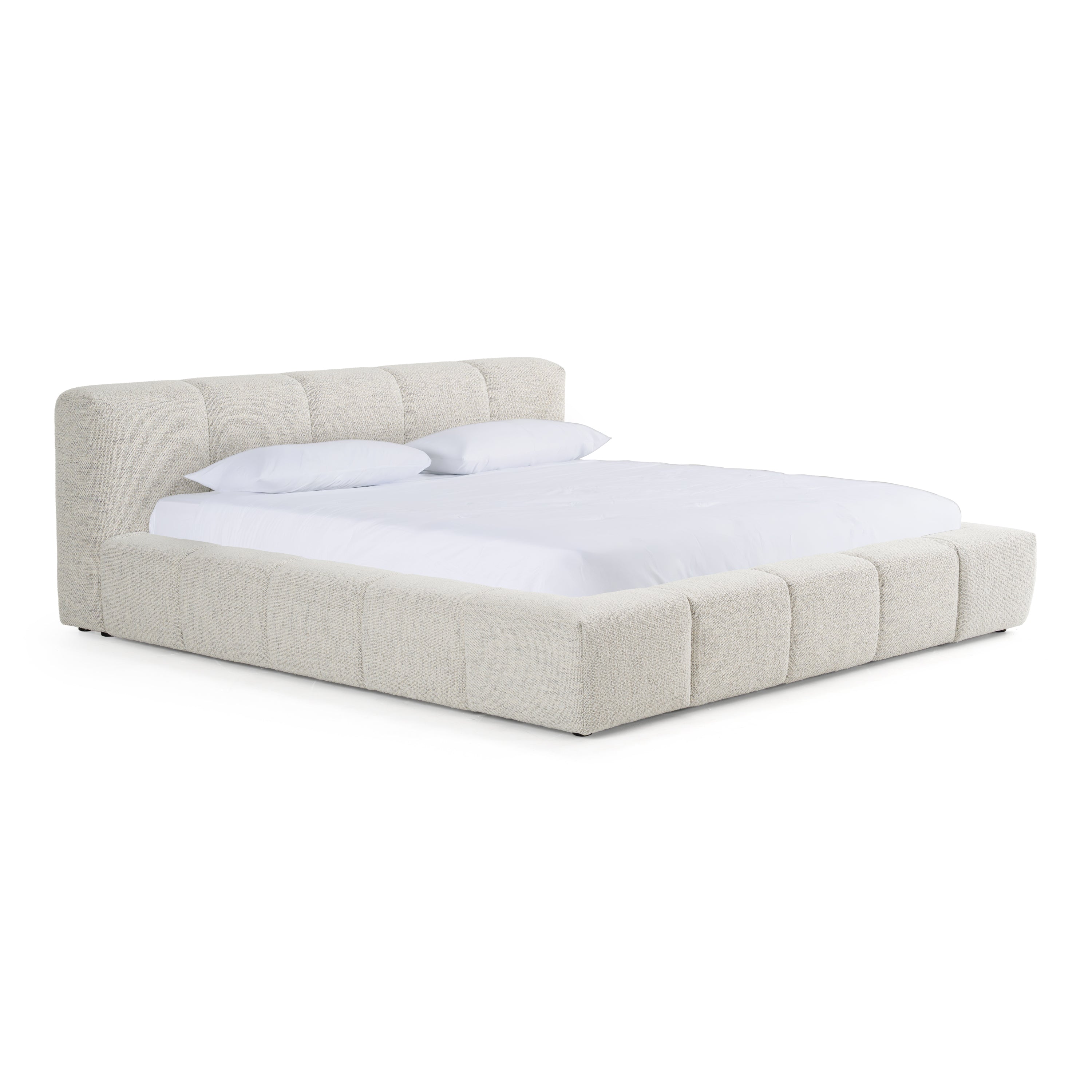 Modrest Lamont Modern Fabric Platform Bed, Queen