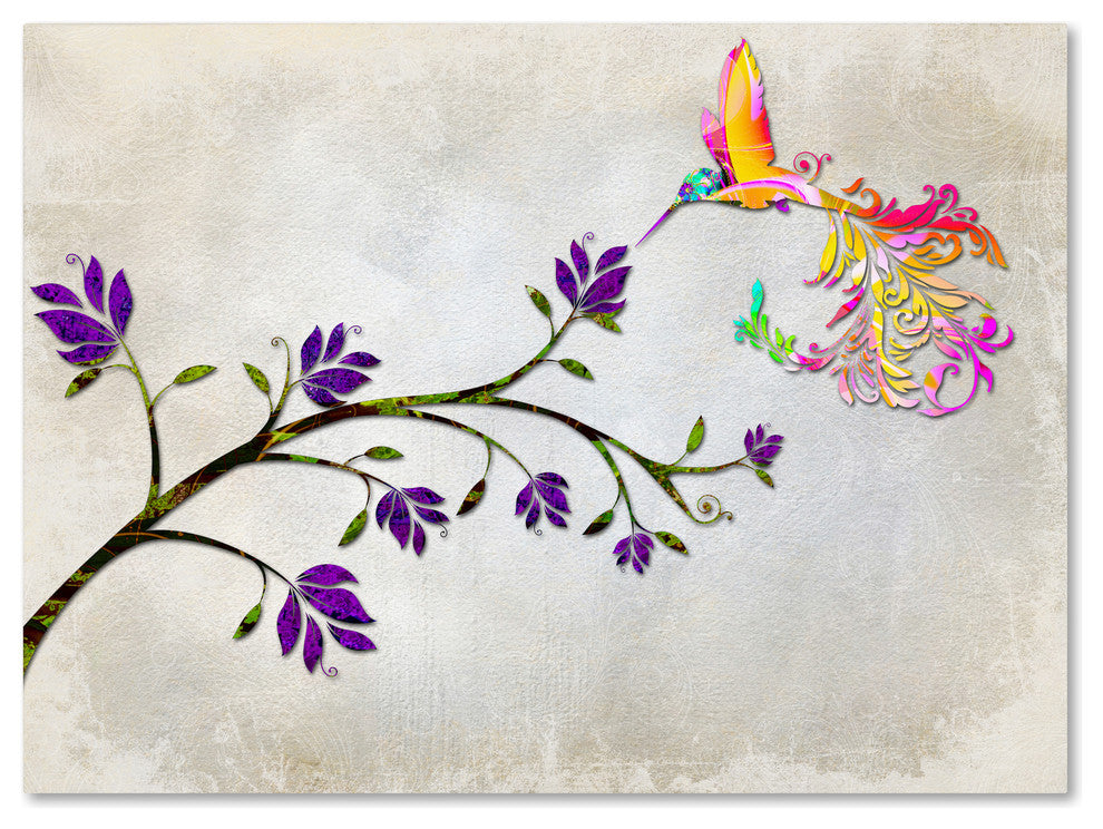 Tina Lavoie 'Hummingbird of Paradise' Canvas Art, 18" x 24"