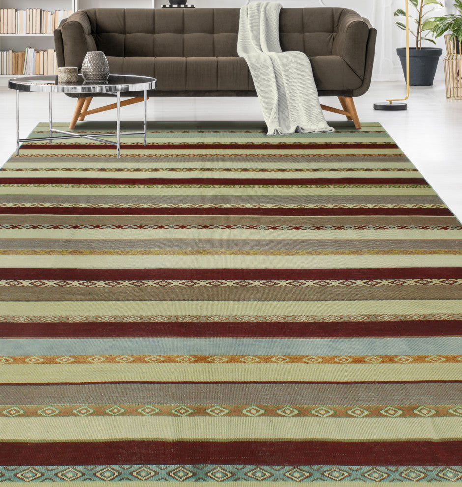 High-Low Kilim Ayobunmi Beige Rug