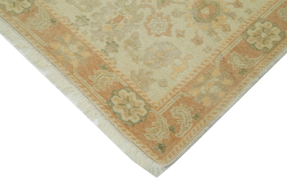 Rug N Carpet - Handmade Oriental 2' 8" x 11' 10" Runner Oushak Area Rug