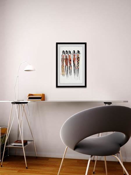 "Glitz & Glam" Framed Painting Print, 16"x24"