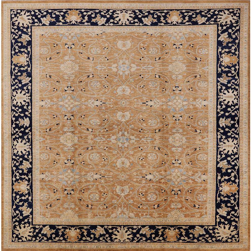 Ahgly Company Indoor Square Mid-Century Modern Area Rugs, 8' Square