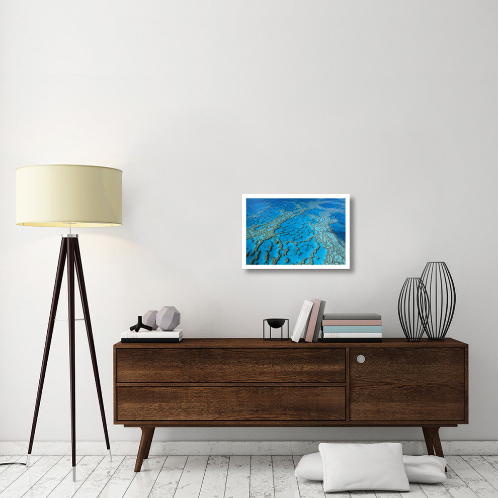 "Coral formation, Hardy Reef, Great Barrier Reef, Queensland" Paper Art, 26"x18"