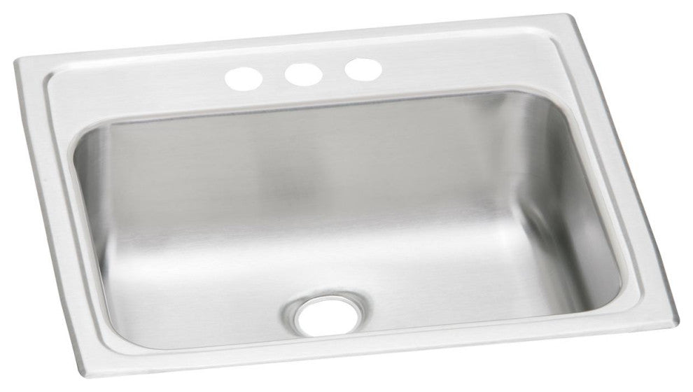 PSLVR19173 Celebrity Stainless Steel 19" x 17" Drop-in Bathroom Sink