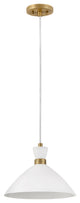 Lark Simon Single Light Convertible Pendant, Matte White