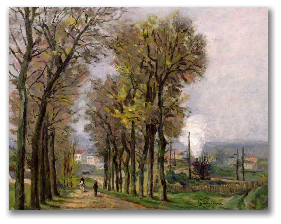 'Landscape in France' Canvas Art by Jean Baptiste Guillamin