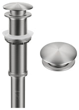 Pop Up Drain With Extended Thread, Spot Free Stainless Steel