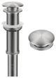 Pop Up Drain With Extended Thread, Spot Free Stainless Steel