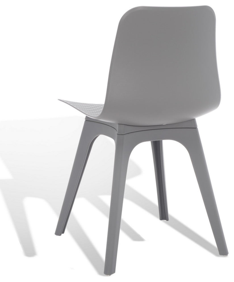 Safavieh Couture Damiano Molded Plastic Dining Chair, Grey