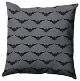 20" x 20" Bat Colony Decorative Throw Pillow, Steel Gray