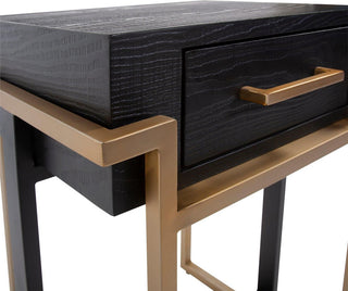 Sleek Evora Side Table with Double Base